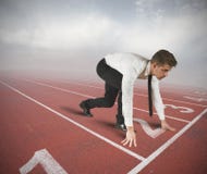 Businessman ready to start royalty free stock photo Businessman ready to start royalty free stock photo