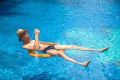 Beautiful landscape with a swimming pool in the hotel . royalty free stock photos Beautiful landscape with a swimming pool in the hotel . royalty free stock photos