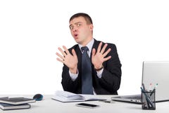 Businessman say stop royalty free stock photos Businessman say stop royalty free stock photos