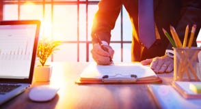 Businessman Signing A Contract