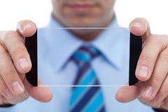 Businessman With Modern Technology Gadget Royalty Free Stock Image Businessman With Modern Technology Gadget Royalty Free Stock Image