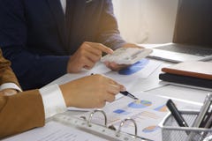 Businesspeople meeting design idea, professional investor working in office for start up new project stock photos Businesspeople meeting design idea, professional investor working in office for start up new project stock photos