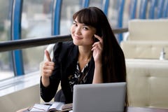 Businesswoman At Work Stock Photography