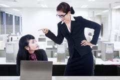 Businesswoman Yelling At Employee Stock Image Businesswoman Yelling At Employee Stock Image