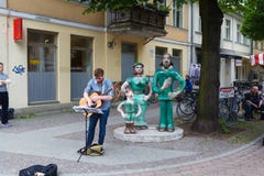Busker в Потсдаме стоковое изображение Busker в Потсдаме стоковое изображение