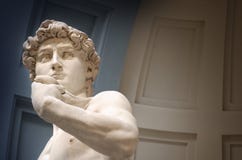 Busto de la escultura de David foto de archivo Busto de la escultura de David foto de archivo