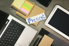 Busy office day, Business memo remind present. stock images Busy office day, Business memo remind present. stock images