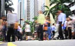 Busy Singapore Royalty Free Stock Photography