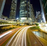 Busy Traffic In Downtown Of Hong Kong Stock Image