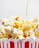 Butter Drizzling Over Popcorn royalty free stock image Butter Drizzling Over Popcorn royalty free stock image