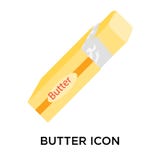 Butter icon sign and symbol isolated on white background, vector illustration Butter icon sign and symbol isolated on white background, vector illustration
