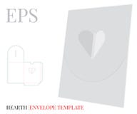 Envelope Template, Vector with die cut / laser cut lines. White, blank, clear, isolated Heart Envelope mock up vector illustration Envelope Template, Vector with die cut / laser cut lines. White, blank, clear, isolated Heart Envelope mock up vector illustration