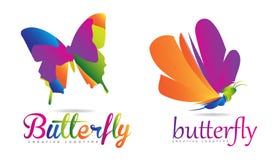 Butterfly logo royalty free illustration Butterfly logo royalty free illustration