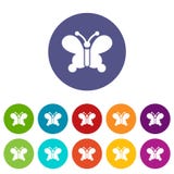 Butterfly wing patterns icon, simple style Stock Photography Butterfly wing patterns icon, simple style Stock Photography