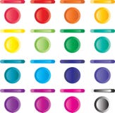 Button, Set Of Light Buttons Of Red, Blue, Green.. Stock Photos Button, Set Of Light Buttons Of Red, Blue, Green.. Stock Photos