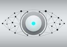 Button technology abstract background. stock illustration Button technology abstract background. stock illustration