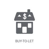 Buy-to-let mortgage icon. Trendy Buy-to-let mortgage logo concept on white background from business collection vector illustration Buy-to-let mortgage icon. Trendy Buy-to-let mortgage logo concept on white background from business collection vector illustration