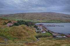 Byn av Voe i de Shetland öarna royaltyfri bild Byn av Voe i de Shetland öarna royaltyfri bild