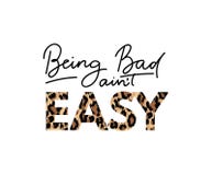 Być torby no jest łatwego inspiracyjnego literowania karty z doodles również zwrócić corel ilustracji wektora ilustracji Być torby no jest łatwego inspiracyjnego literowania karty z doodles również zwrócić corel ilustracji wektora ilustracji