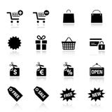 Básico - ícones da compra ilustração royalty free Básico - ícones da compra ilustração royalty free