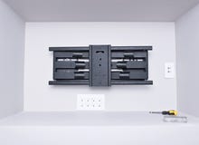 Bâti ultra mince de mur de TV images libres de droits Bâti ultra mince de mur de TV images libres de droits