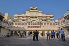 Bâtiment principal, palais de ville, Jaipur, Ràjasthàn image stock Bâtiment principal, palais de ville, Jaipur, Ràjasthàn image stock