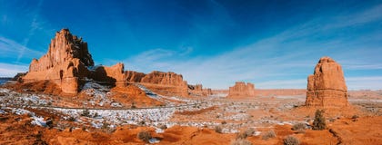 Bågar nationalpark, Moab, Utah landskap fotografering för bildbyråer Bågar nationalpark, Moab, Utah landskap fotografering för bildbyråer