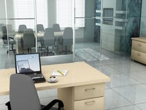 Büro morgens