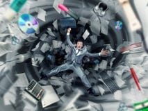 Bürochaos lizenzfreies stockbild Bürochaos lizenzfreies stockbild