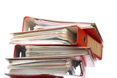Bürofaltblatt Datei des Stapels rotes lizenzfreie stockfotos Bürofaltblatt Datei des Stapels rotes lizenzfreie stockfotos