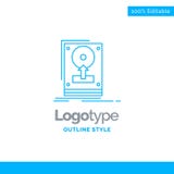 Błękitny logo projekt dla instaluje, jedzie, hdd, oprócz, upload Biznes ilustracja wektor Błękitny logo projekt dla instaluje, jedzie, hdd, oprócz, upload Biznes ilustracja wektor