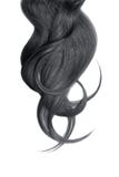 Cabelo natural preto, isolado em um fundo branco imagens de stock Cabelo natural preto, isolado em um fundo branco imagens de stock