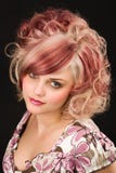 Cabelo tingido imagens de stock royalty free Cabelo tingido imagens de stock royalty free