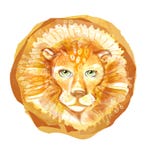 Cabeza del león con la melena aislada en el fondo blanco Emblema del retrato del animal salvaje Logotipo dibujado mano de la cara stock de ilustración Cabeza del león con la melena aislada en el fondo blanco Emblema del retrato del animal salvaje Logotipo dibujado mano de la cara stock de ilustración