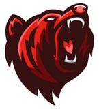 Cabeza del oso grizzly stock de ilustración Cabeza del oso grizzly stock de ilustración