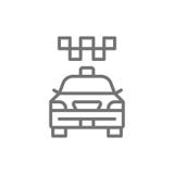 Cabine, taxi, stadsauto, het pictogram van de openbaar vervoerlijn royalty-vrije illustratie Cabine, taxi, stadsauto, het pictogram van de openbaar vervoerlijn royalty-vrije illustratie