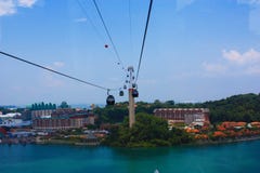 The cable cars Stock Photography The cable cars Stock Photography