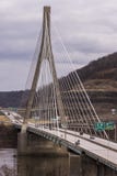 Cable-Stayed Suspension Bridge - US 22 - Ohio River Royalty Free Stock Photo Cable-Stayed Suspension Bridge - US 22 - Ohio River Royalty Free Stock Photo