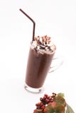 Cacao fresco en un vidrio claro foto de archivo Cacao fresco en un vidrio claro foto de archivo