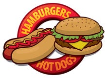 Cachorro quente do Hamburger