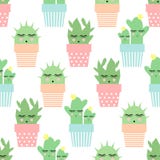 Cactus dans le modèle sans couture de pots mignons Illustration simple de vecteur d'usine de bande dessinée illustration de vecteur Cactus dans le modèle sans couture de pots mignons Illustration simple de vecteur d'usine de bande dessinée illustration de vecteur