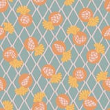 Cactus Flower on Argyle Backgound Seamless Pattern stock illustration Cactus Flower on Argyle Backgound Seamless Pattern stock illustration
