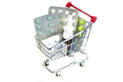 Caddy with pills royalty free stock photos Caddy with pills royalty free stock photos