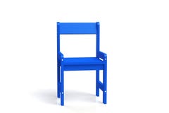 Cadeira de madeira da criança pequena em um fundo branco cadeira da rendição 3D-model ilustração do vetor Cadeira de madeira da criança pequena em um fundo branco cadeira da rendição 3D-model ilustração do vetor