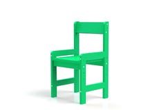 Cadeira de madeira da criança pequena em um fundo branco cadeira da rendição 3D-model ilustração do vetor Cadeira de madeira da criança pequena em um fundo branco cadeira da rendição 3D-model ilustração do vetor