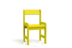 Cadeira de madeira da criança pequena em um fundo branco cadeira da rendição 3D-model ilustração do vetor Cadeira de madeira da criança pequena em um fundo branco cadeira da rendição 3D-model ilustração do vetor