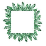 Cadre d'aquarelle de Noël avec les branches vertes de douleur et les baies rouges illustration libre de droits Cadre d'aquarelle de Noël avec les branches vertes de douleur et les baies rouges illustration libre de droits