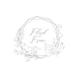Cadre géométrique floristique sensible de vecteur avec des fleurs illustration de vecteur Cadre géométrique floristique sensible de vecteur avec des fleurs illustration de vecteur