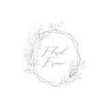 Cadre géométrique floristique sensible de vecteur avec des fleurs illustration stock Cadre géométrique floristique sensible de vecteur avec des fleurs illustration stock