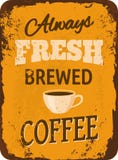 Caffè d'annata Tin Sign Immagine Stock Caffè d'annata Tin Sign Immagine Stock